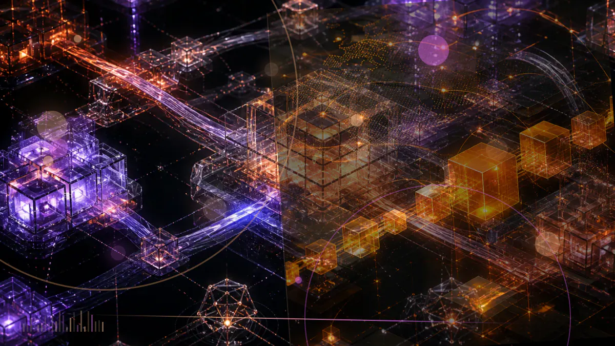 Conceptual illustration of proposed ether exchange-traded products separating from Ethereum staking validators as regulatory documents move toward review