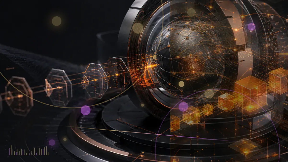 Conceptual illustration of ether fund shares moving through a nine-session redemption ledger