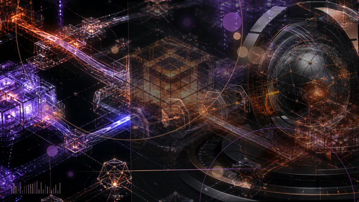 Conceptual illustration of luminous Ethereum nodes rising above a dark market grid, representing Ether’s April 18, 2020 rally
