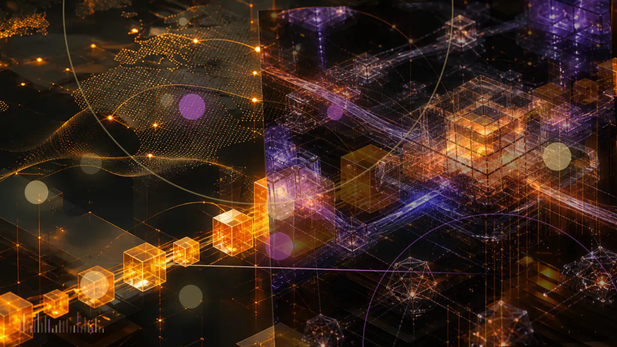 Conceptual illustration of an ether symbol rising through a $4,300 market threshold beside contrasting Ethereum and Bitcoin price lines