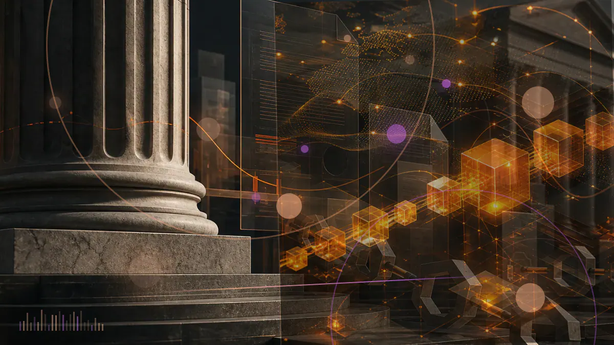 Conceptual illustration of Ethereum validators activating a separate proof-of-stake Beacon Chain beside the proof-of-work mainnet
