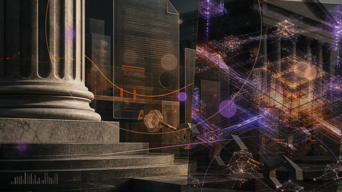 Conceptual illustration of an Ethereum transaction passing through a final-outcome security checkpoint before settlement