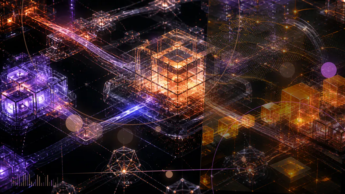 Conceptual illustration of Ethereum’s Pectra upgrade linking a programmable wallet, validator nodes and layer-2 data blobs