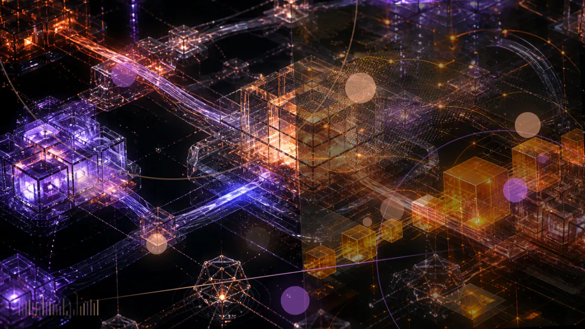 Conceptual illustration of a European regulatory document connecting stablecoin issuers, crypto exchanges and custody providers across the EU