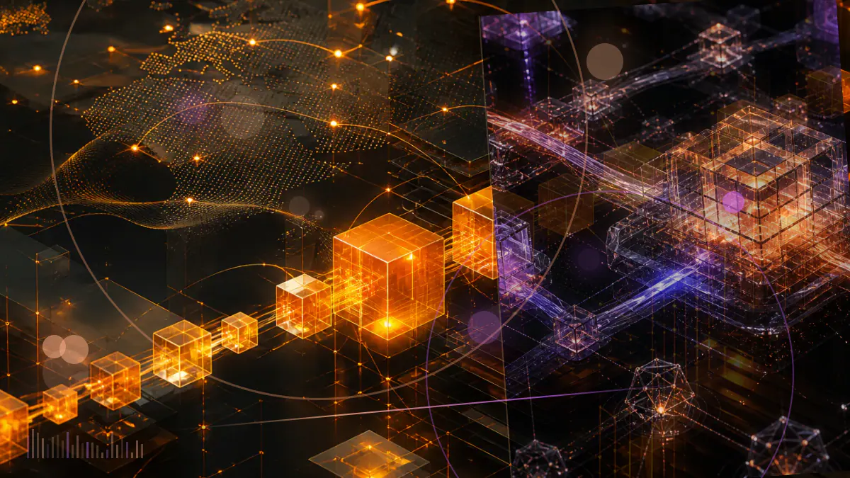 Conceptual illustration of a European derivatives exchange connecting a euro-denominated futures contract to a bitcoin-backed exchange-traded note.