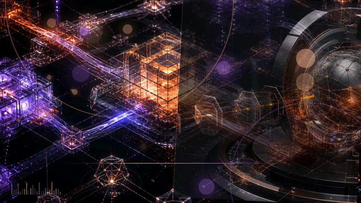 Conceptual illustration of Facebook and Libra separated by a U.S. regulatory checkpoint