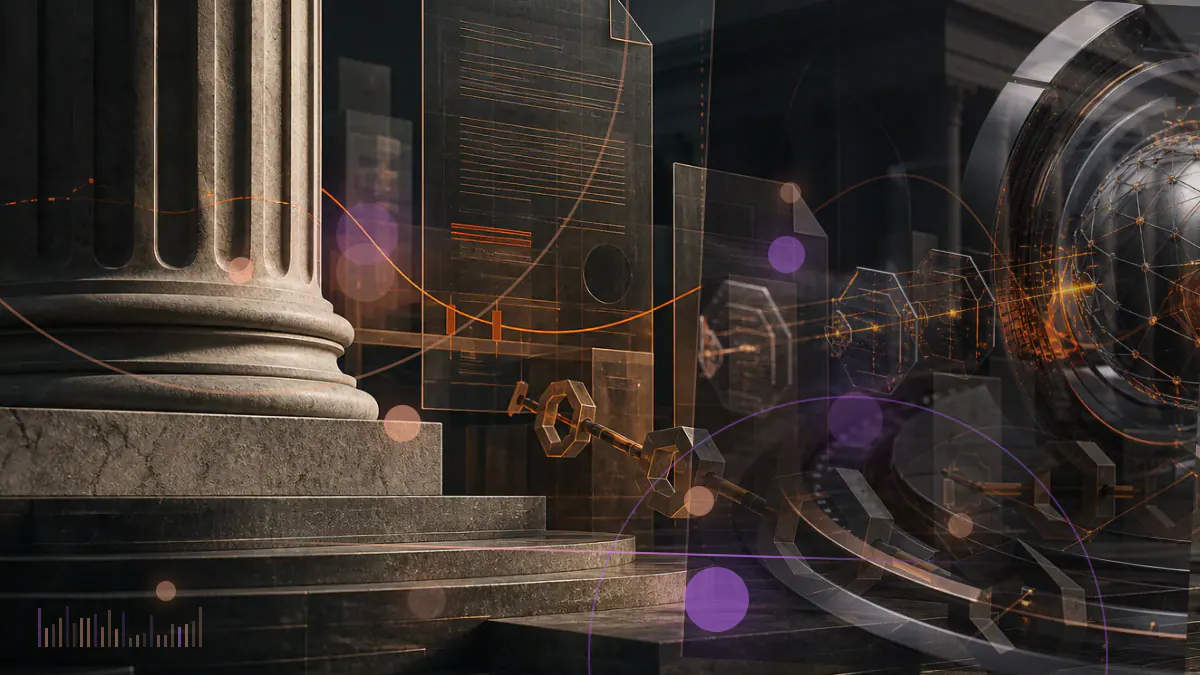 Conceptual illustration of UK regulatory warning notices surrounding cryptocurrency exchange interfaces