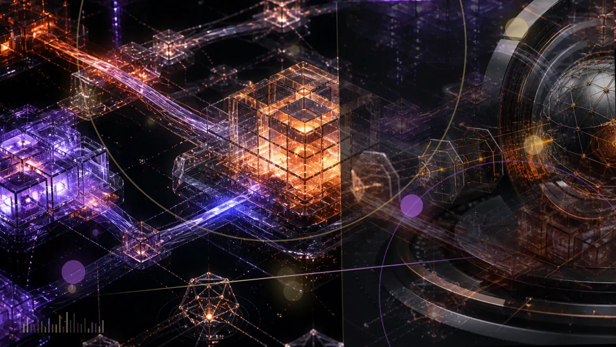 Conceptual illustration of Federal Reserve policy projections above a Bitcoin coin and a declining digital-asset chart.