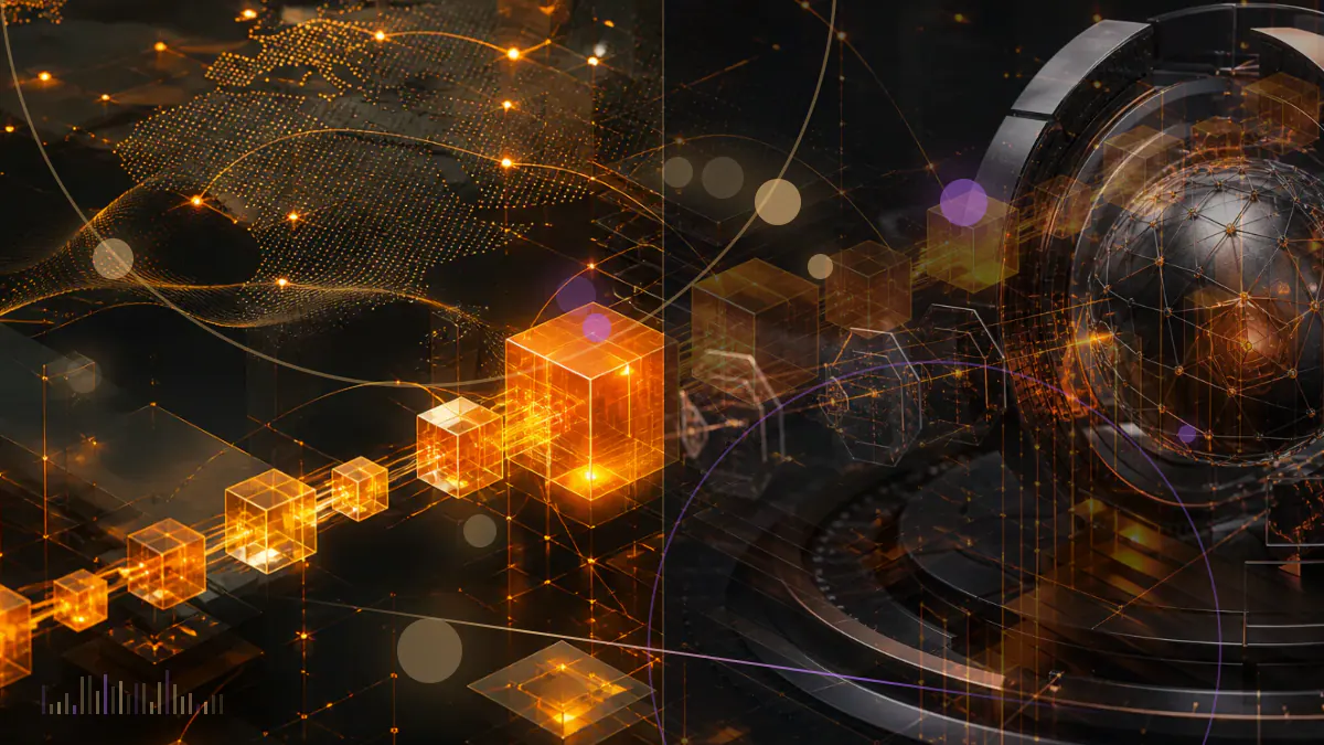 Conceptual illustration of cryptocurrency transactions passing through a federal anti-money-laundering reporting and compliance network