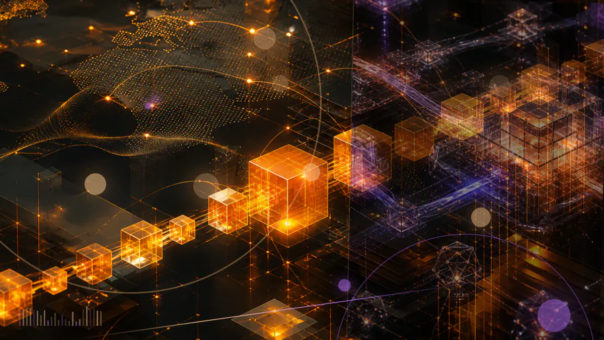 Conceptual illustration of digital-asset transactions passing through broker-dealer examination, recordkeeping and compliance checkpoints