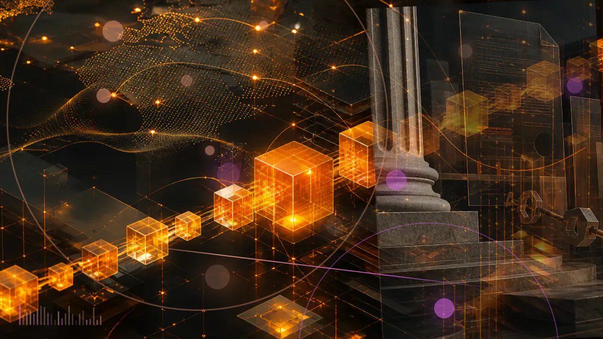 Conceptual illustration of a Flow blockchain checkpoint diverging from bridge and exchange ledgers during a disputed network restart