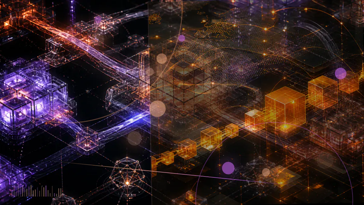 Conceptual illustration of a federal court order closing around digital-asset and precious-metals symbols