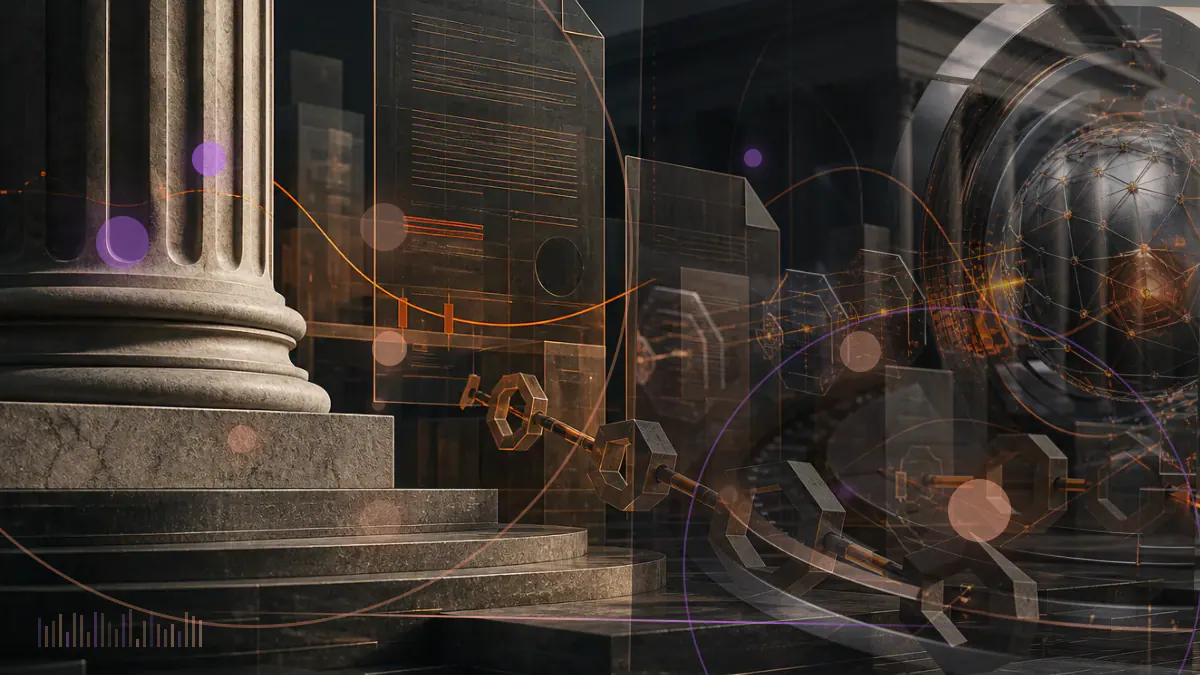 Conceptual illustration of exchange ledger code separating FTX customer accounts from a privileged Alameda credit channel