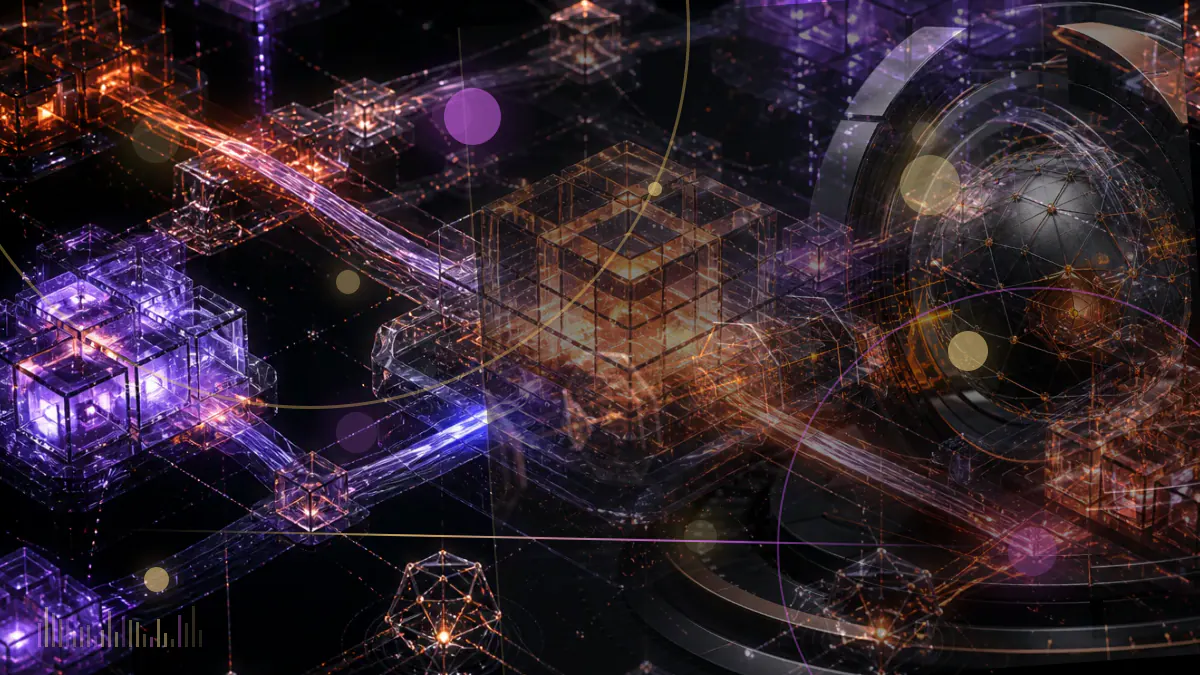 Conceptual illustration of a cryptocurrency exchange and digital-asset vault undergoing an independent controls examination