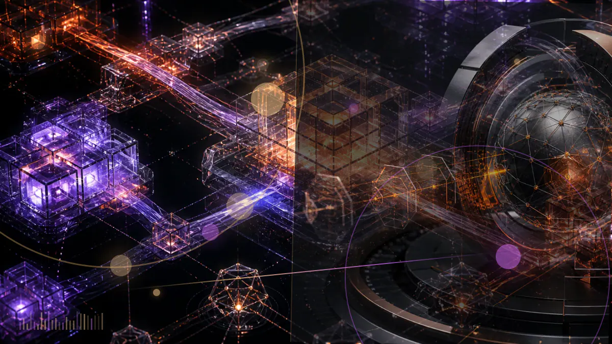 Conceptual illustration of GBTC, ETHE and ETCG shares moving through a bankruptcy-court framework toward creditor distributions