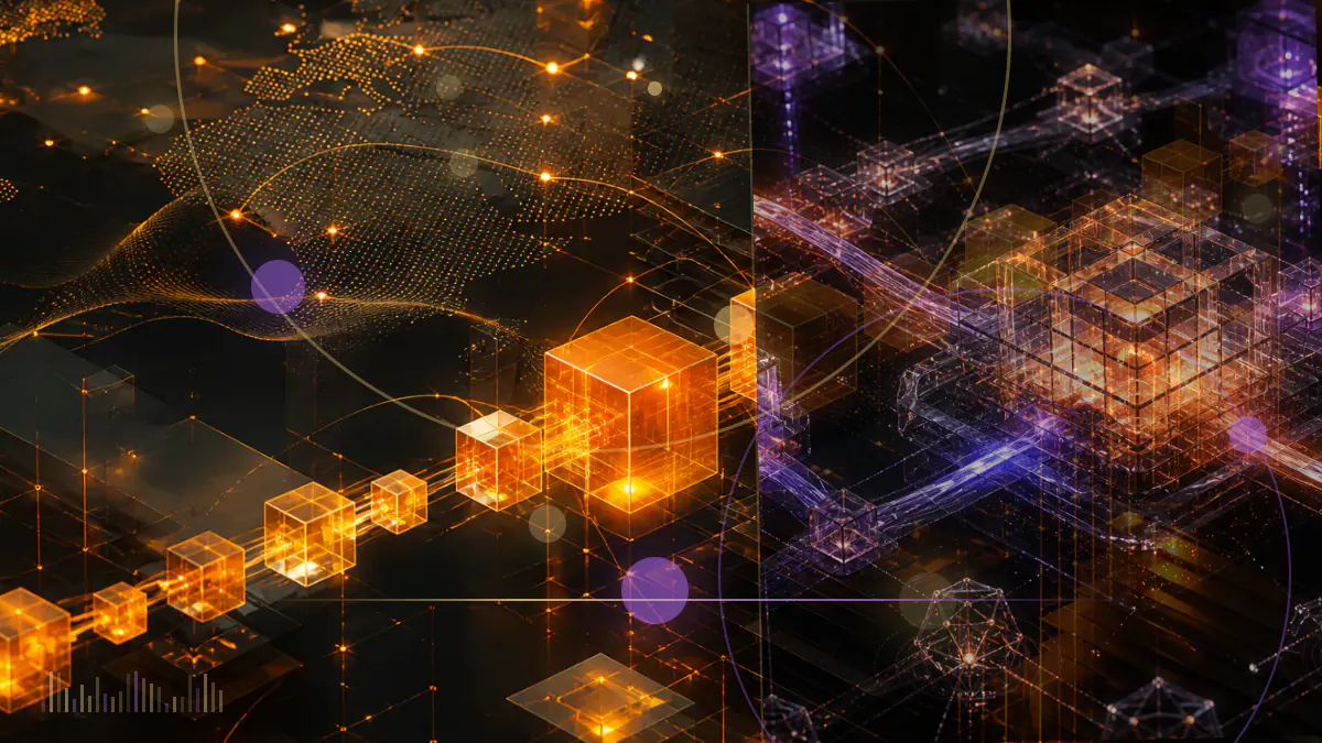 Conceptual illustration of bitcoin moving into a German government-controlled digital wallet