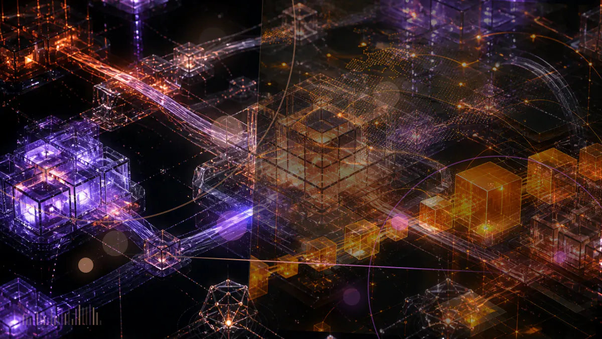 Conceptual illustration of stablecoin symbols and fragmented regulatory documents connected across a world map