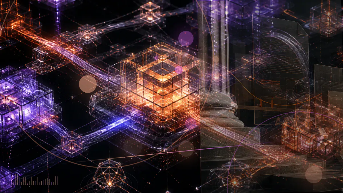 Conceptual Wall Street trading terminal displaying abstract bitcoin-linked futures contracts without depicting direct bitcoin custody