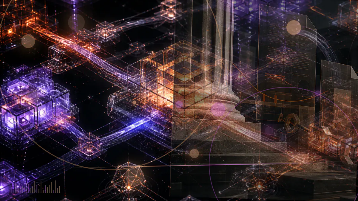 Conceptual illustration of an Ethereum network node connected to managed cloud infrastructure