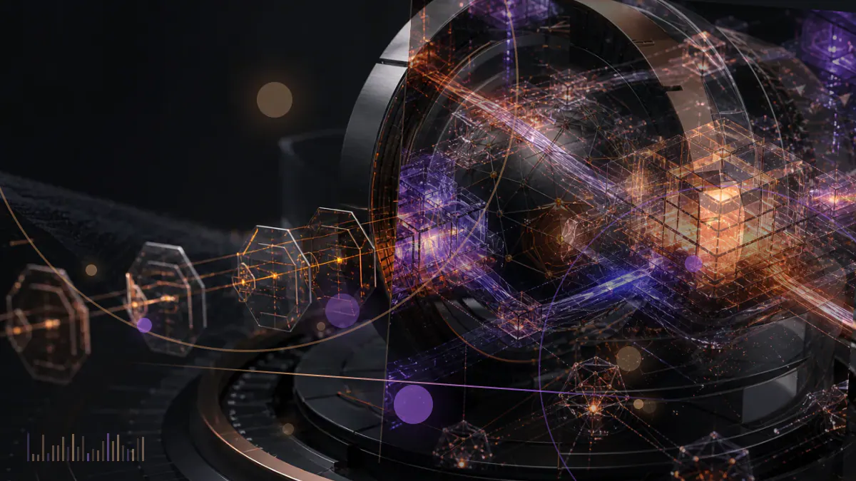 Conceptual cloud infrastructure connected to a Solana validator and distributed blockchain nodes
