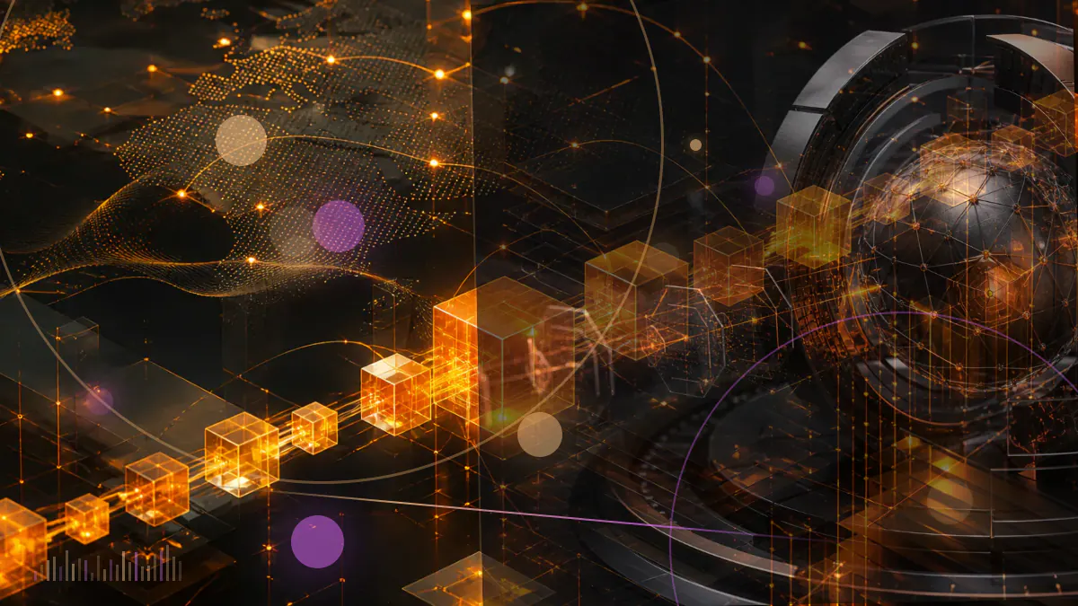 Conceptual illustration of cryptocurrency advertisements being blocked across a large digital advertising network