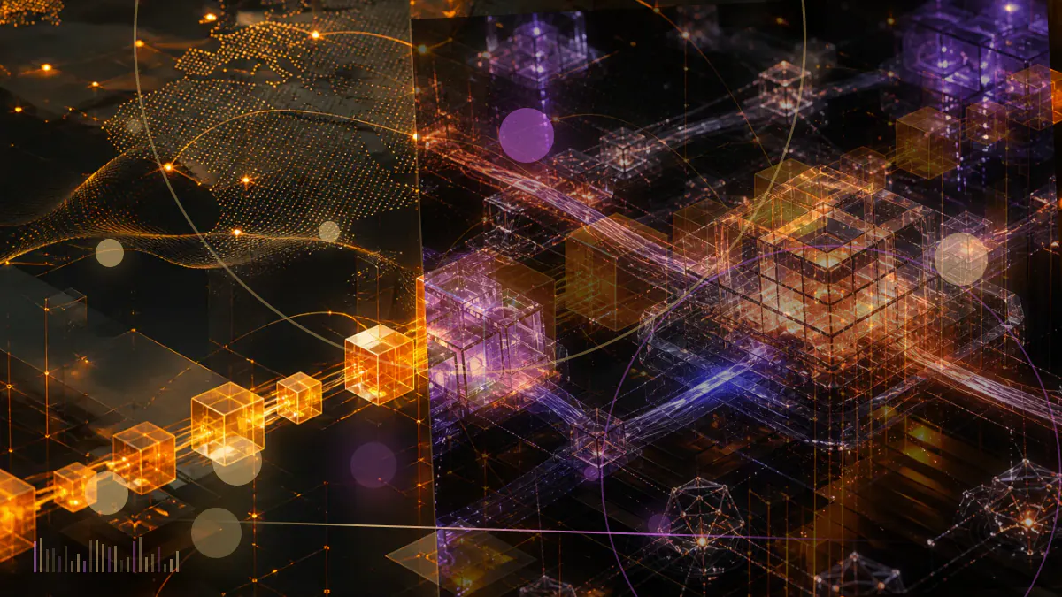 Conceptual illustration of ether entering a restricted institutional trust structure while public shares trade on a separate market