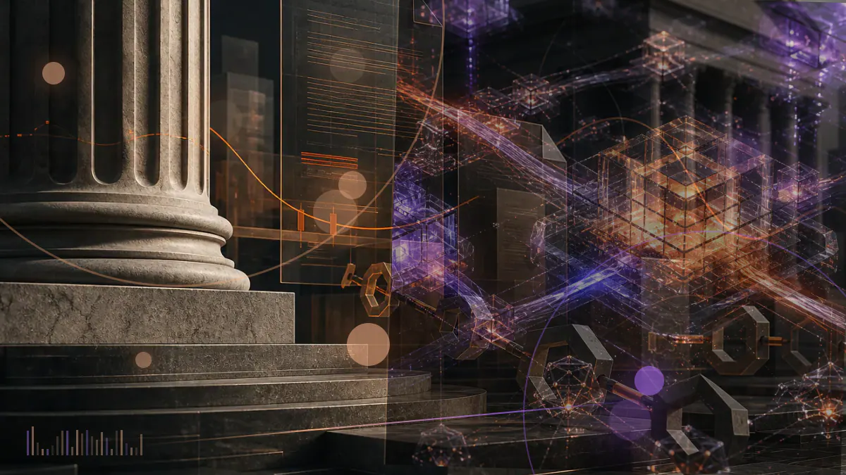 Conceptual illustration of recursive transaction paths multiplying vault shares around a fractured Fantom smart contract