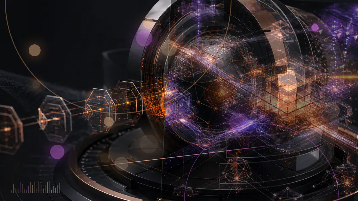 Conceptual illustration of several enterprise organizations jointly approving smart-contract code across a permissioned blockchain network