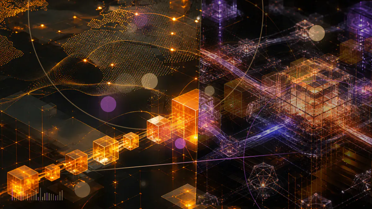 Conceptual illustration of a physically delivered bitcoin futures contract connecting an exchange, clearinghouse and digital-asset warehouse