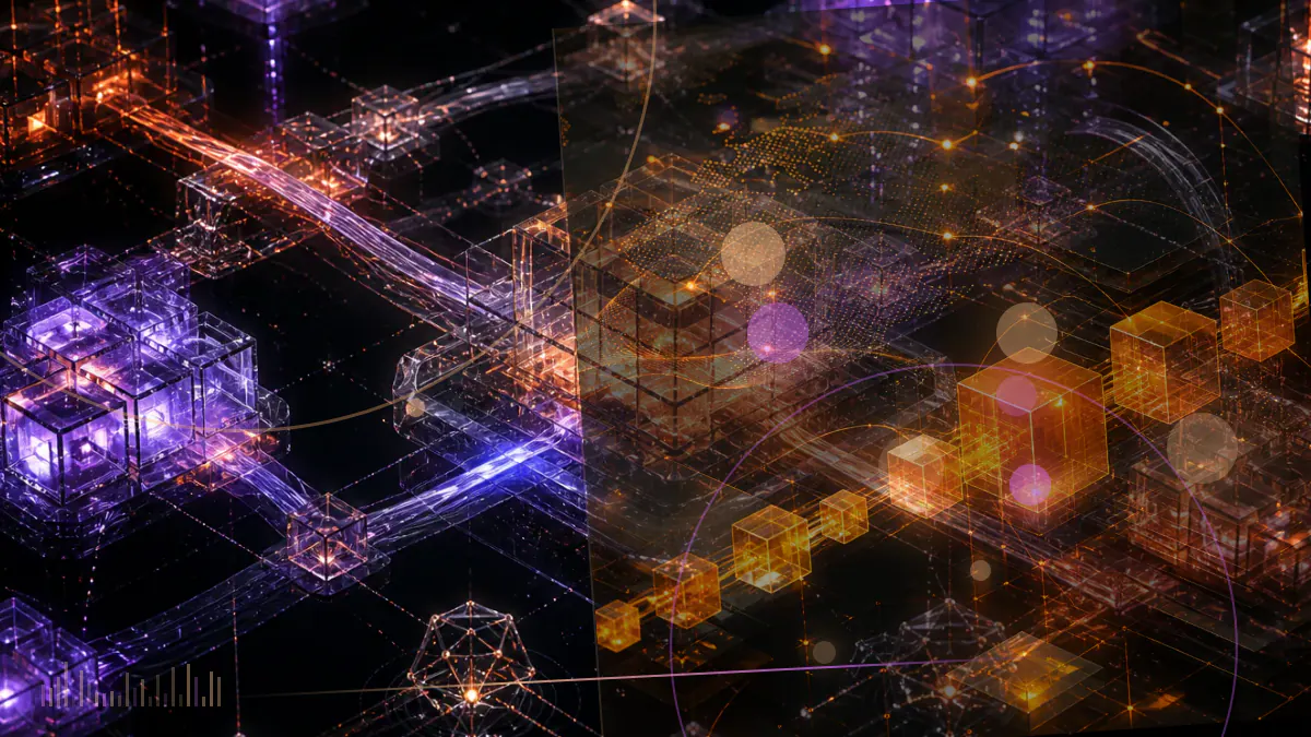 Conceptual illustration of cryptocurrency tokens entering an Indian tax ledger marked with a 30 percent rate