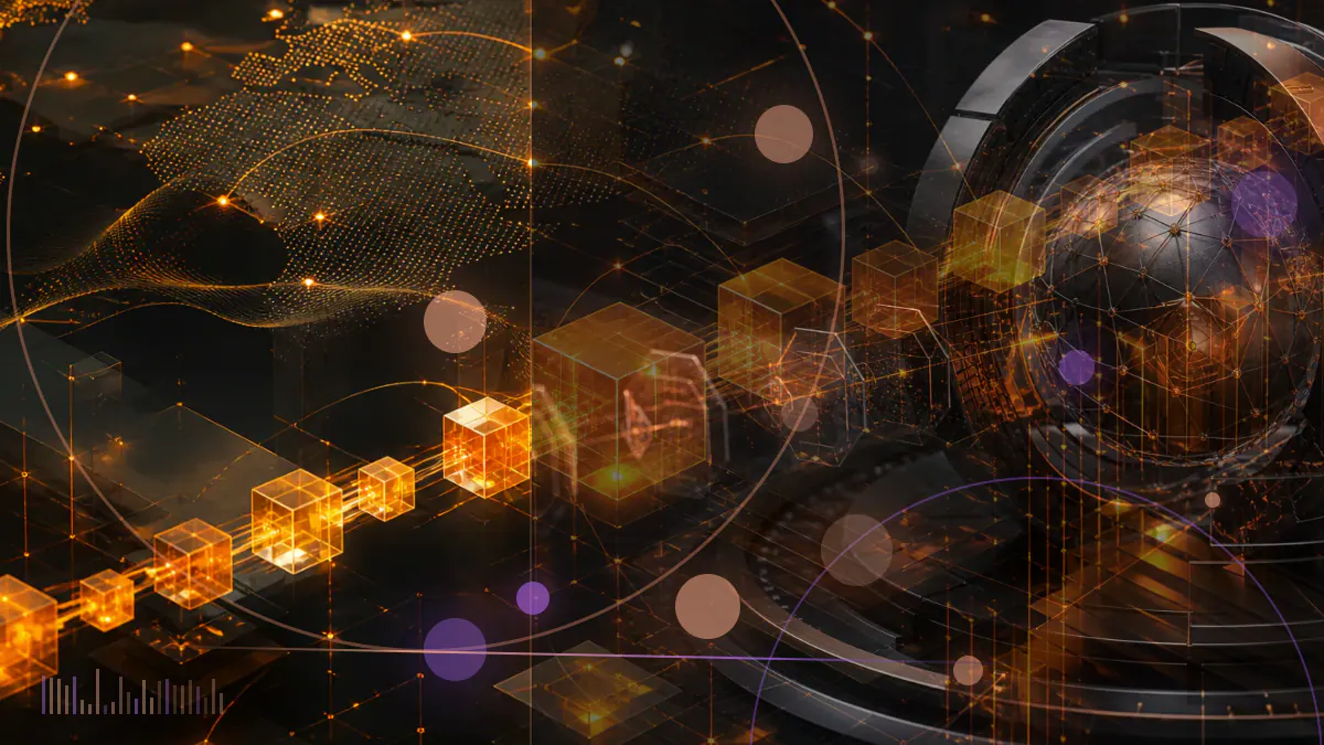Conceptual network of institutional payment nodes connected through a bank-operated digital settlement ledger