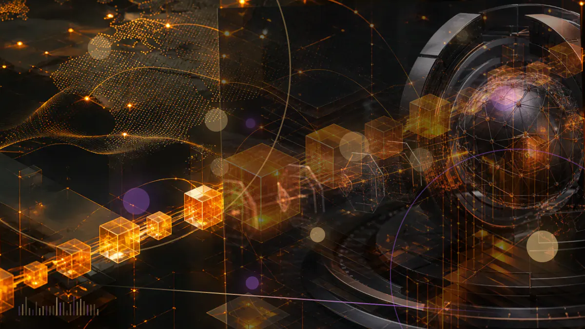 Conceptual illustration of a federal enforcement network tracing cryptocurrency flows between exchanges, mixers and blockchain addresses