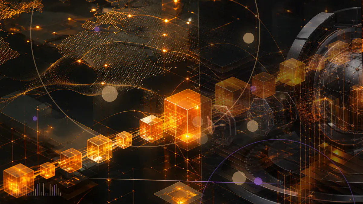 Conceptual illustration of a cryptocurrency exchange ledger beneath a federal court order and regulatory scales