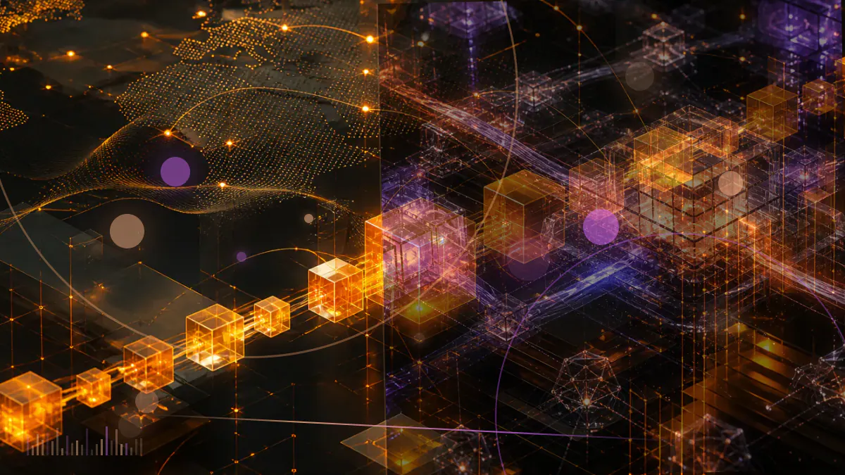 Conceptual illustration of 21 institutional nodes forming a governance council around a proposed Libra digital currency network