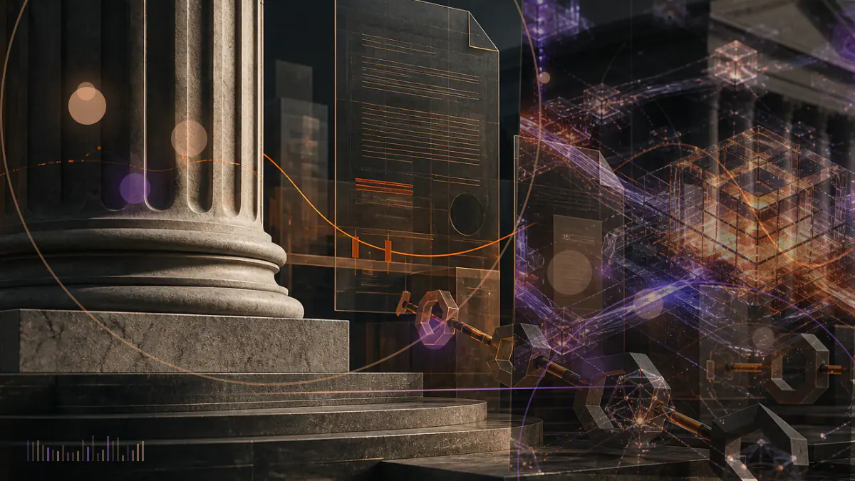 Conceptual illustration of interconnected Bitcoin Lightning nodes interrupted by a security warning signal