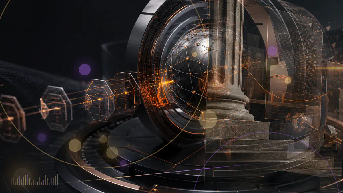 Conceptual illustration of a Bitcoin Lightning channel expanding beyond a capacity barrier between two network nodes