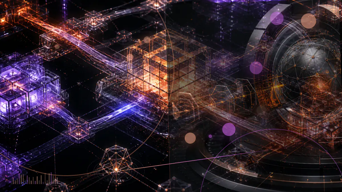 Conceptual illustration of a cryptocurrency token and blockchain network separated from an email-marketing interface by a policy barrier