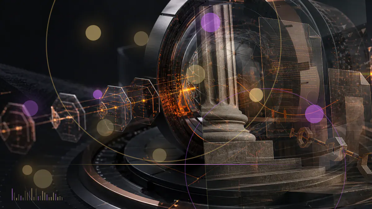 Conceptual rows of Bitcoin mining machines connected by luminous data paths representing Marathon’s planned hash-rate expansion