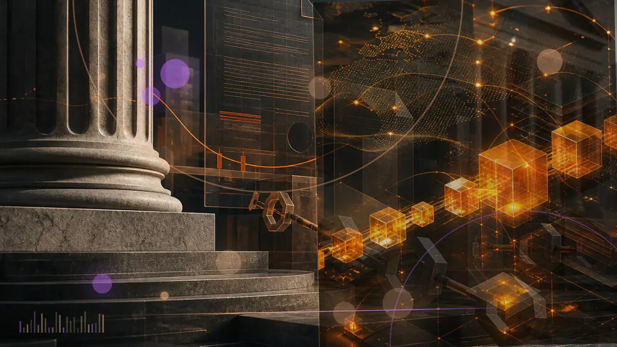 Conceptual illustration of a fractured cross-chain bridge with unsupported ether and BNB tokens separating from locked reserves