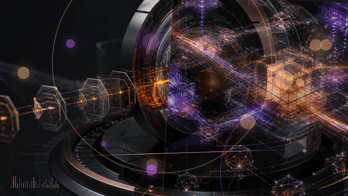 Conceptual illustration of bitcoin symbols moving from public-market share certificates into a corporate treasury vault