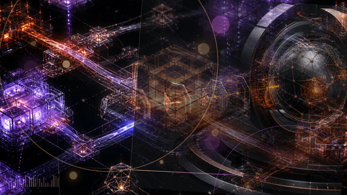 Conceptual illustration of a corporate treasury ledger, convertible note documents and bitcoin symbols