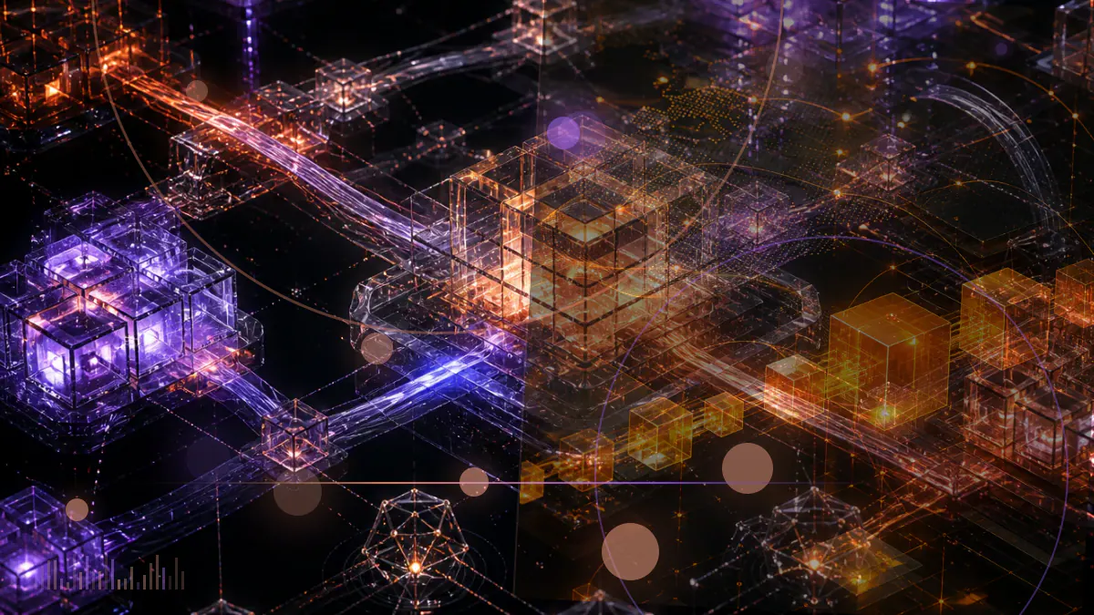 Conceptual illustration of a digital-asset custody vault separating from Nasdaq market infrastructure while a bitcoin fund filing remains connected