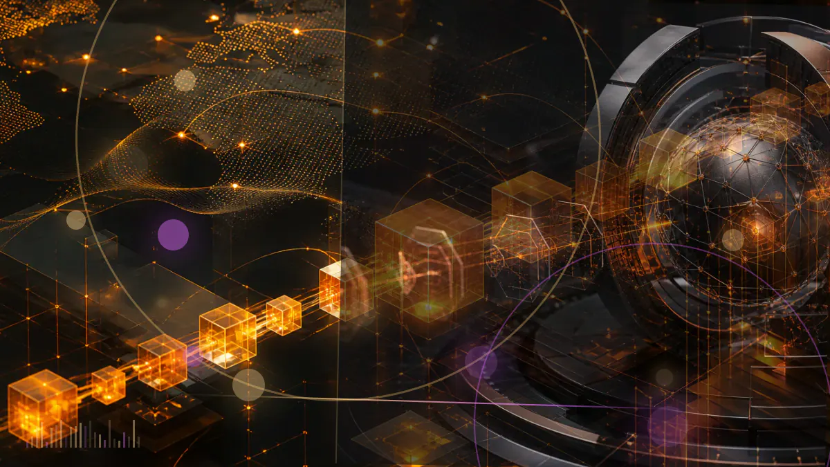 Conceptual illustration of 13 cryptocurrency trading platforms connected to a New York regulatory questionnaire and transparent market ledger