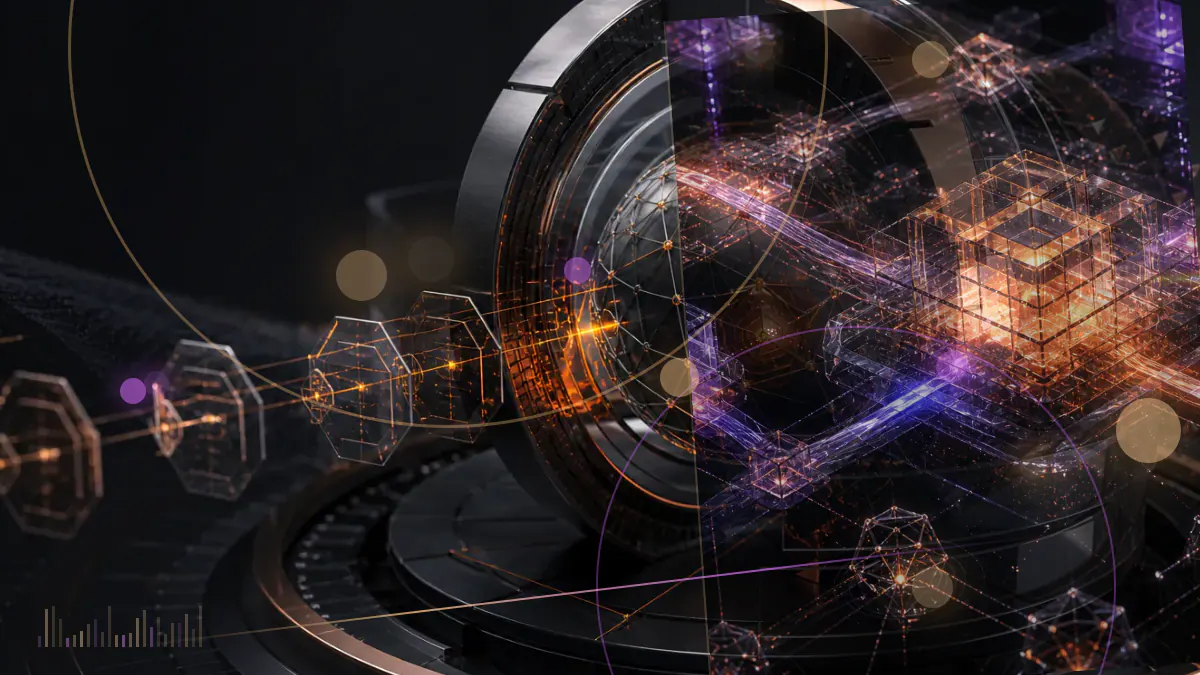 Conceptual illustration of a shielded Zcash token entering a regulated New York cryptocurrency exchange and custody ledger