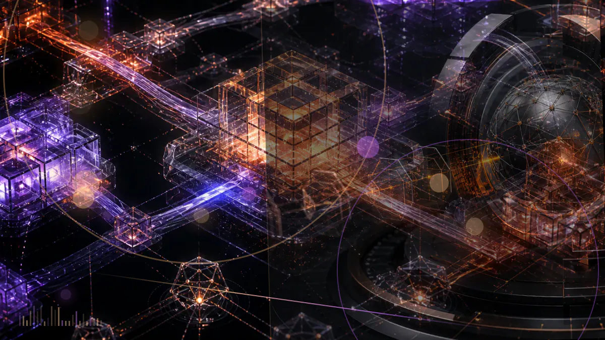 Conceptual illustration of cryptocurrency mining equipment and digital-asset firms entering a climate-risk regulatory framework in New York