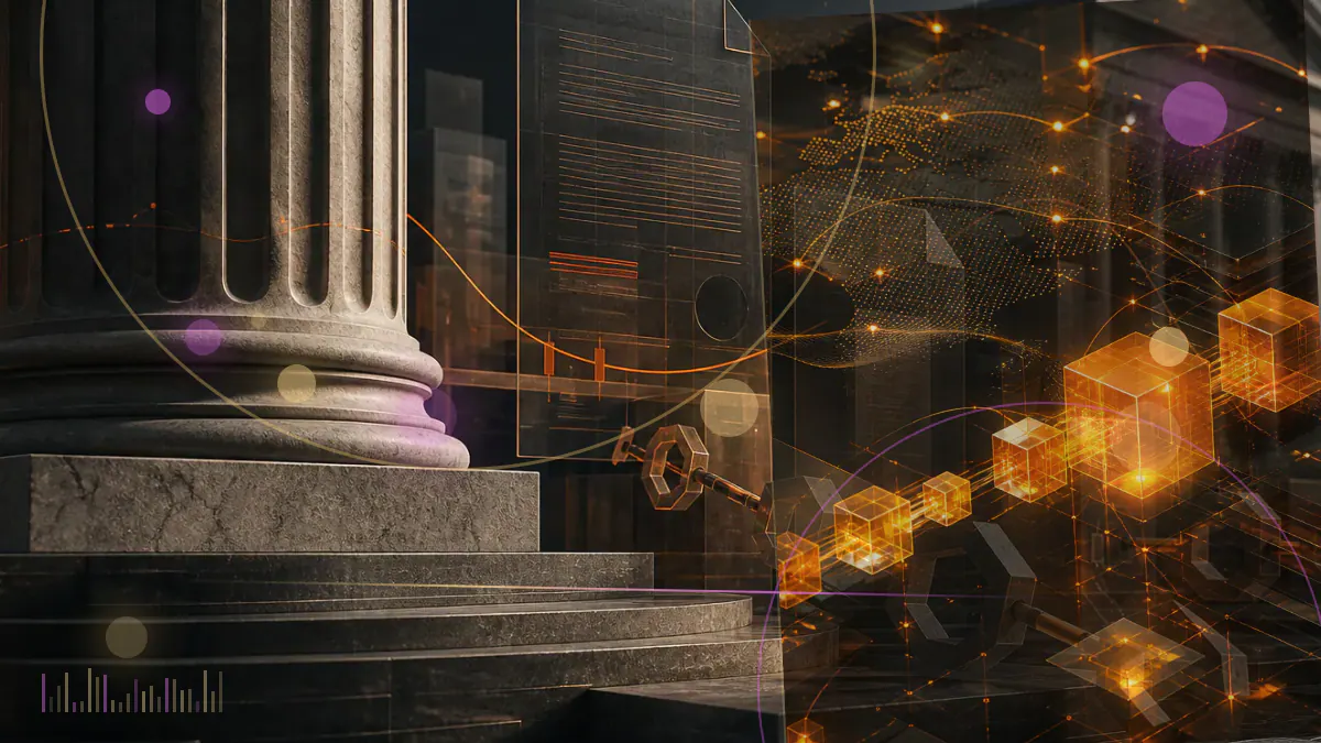 Conceptual illustration of cryptocurrency exchange order books under regulatory examination in New York