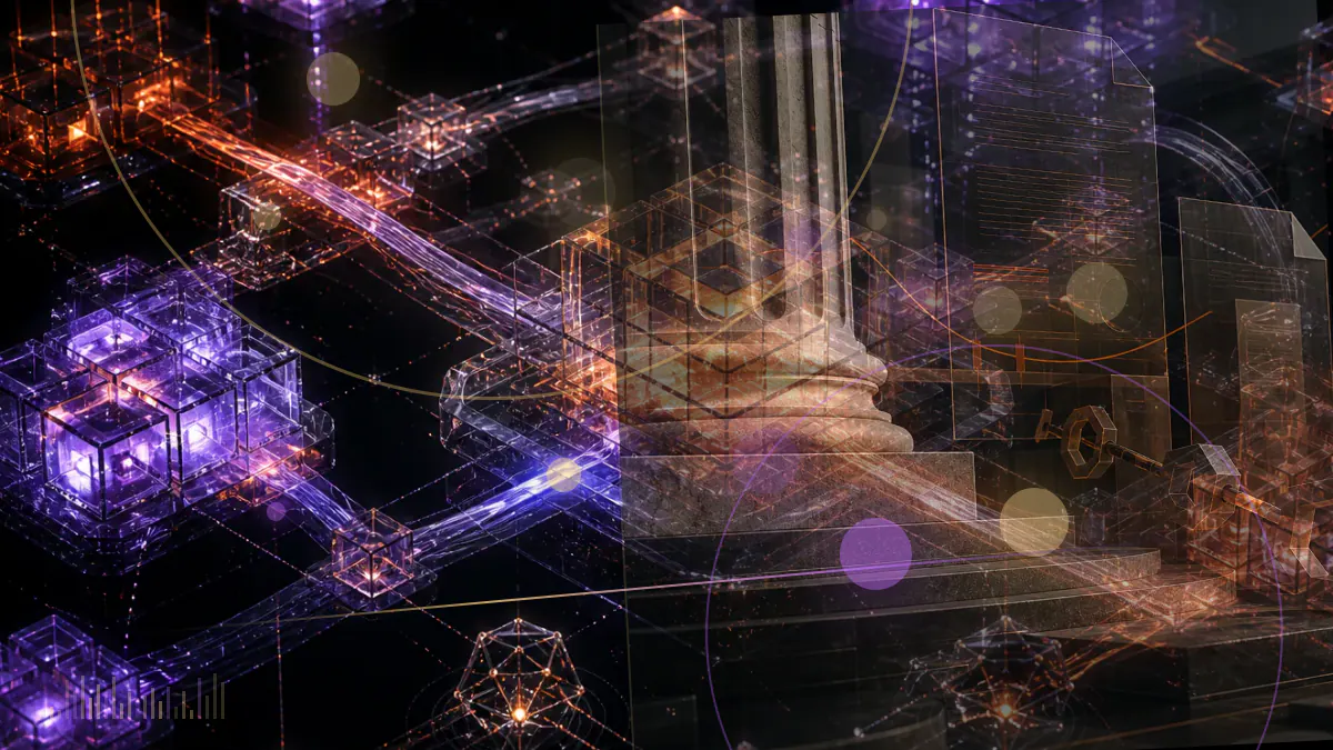 Conceptual illustration of Gemini Earn digital assets, a lending ledger and a New York civil complaint surrounding a long-dated promissory note