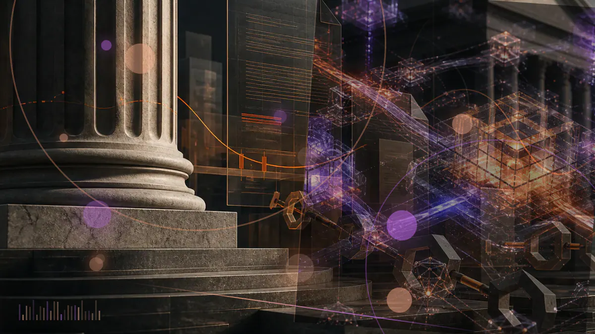 Conceptual illustration of competing blockchain networks bidding to connect with Polkadot’s central Relay Chain
