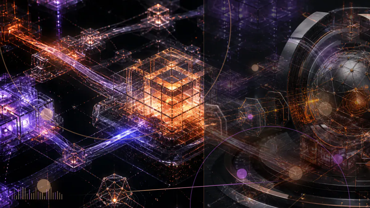 Conceptual illustration of anonymous digital wallets trading binary Iran conflict contracts across a glowing prediction-market ledger