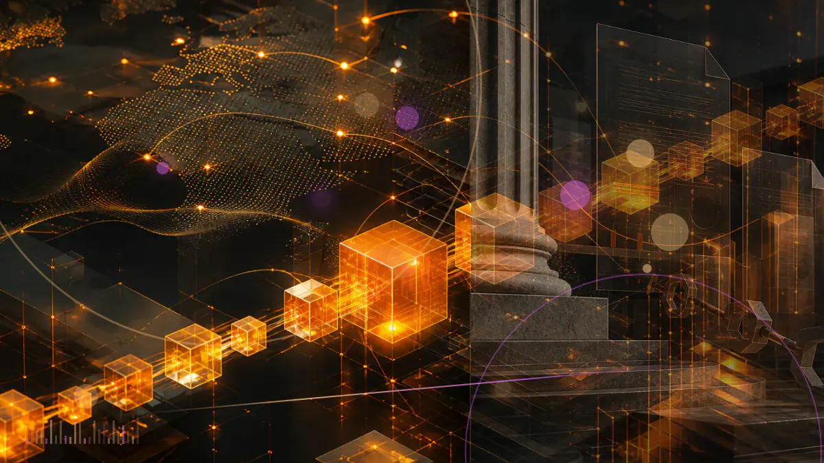 Conceptual illustration of a Canadian court order, cryptocurrency wallet vaults and an independent monitor preserving a failed exchange’s records